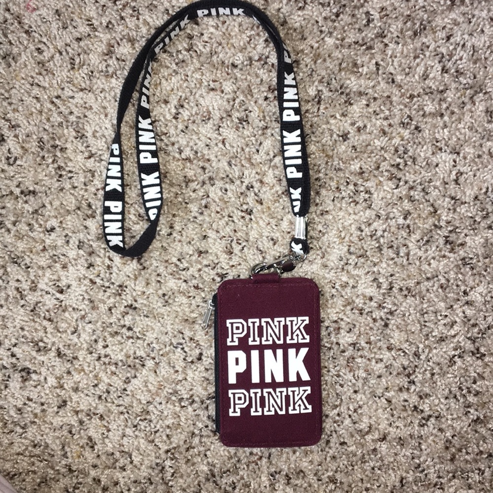 Pink lanyard